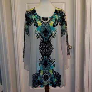 Beige/Multi-Colored Tunic/Dress